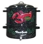Granite Ware 19-Quart Enamel-on-Steel 2-Tier Decorated Clam-and-Lobster Steamer with Faucet