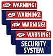 SVAT Electronics VU100-ST 4 Pack of Peel & Stick Crime Deterrent Window Warning Stickers with UV Fade Protection