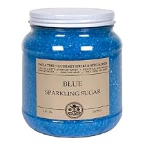 India Tree Electric Blue Sparkling Sugar, 3.4 Pounds