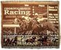 At The Track Thoroughbred Horse Racing Cotton Throw Blanket