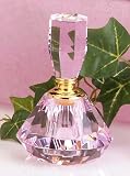 Clear K9 Crystal Perfume Bottle with Wine Glass Cap Fragrance Decanter