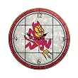 Arizona State Sun Devils 12in Art Glass Clock NCAA College Athletics Fan Shop Sports Team Merchandise