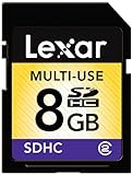 Lexar SDHC 8 GB Class 2 Flash Memory Card LSD8GBASBNA