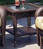 IMAGE OF South Sea Rattan - Martinique Wicker End Table - 75243