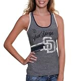 MLB San Diego Padres Womens Smashmouth Tank Top - Ash (X-Small)