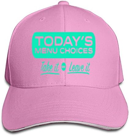 TODAYS MENU Choices Take It Or Leave It Adjustable Baseball Cap