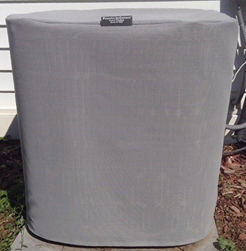 HeavyDuty Beathable Tight Mesh Winter Full Air Conditioner Cover - 28x28x28Ht - Gray
