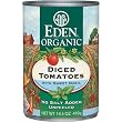 Eden Organic Diced Tomatoes with Sweet Basil, 14.5-Ounce Cans (Pack of 12)