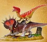 Bitz Styracosaurus vs Utahraptor Model