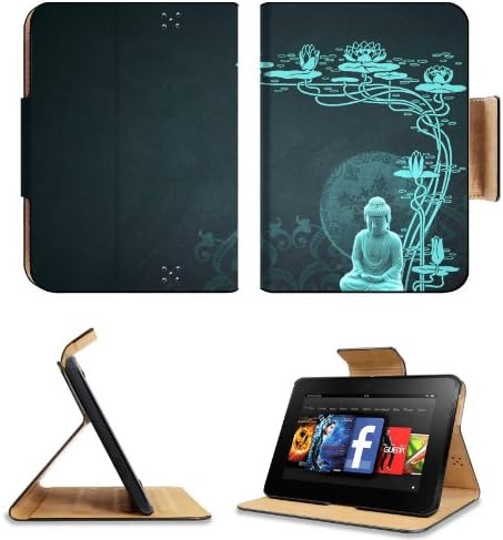 Peaceful Budda with Lotus Flower Amazon Kindle Fire HD 7 [Previous Generation 2012] Flip Case Stand Magnetic Cover Open Ports Customized Made to Order Support Ready Premium Deluxe Pu Leather 7 11/16 Inch (195mm) X 5 11/16 Inch (145mm) X 11/16 Inch (17mm) msd Professional Kindle_fire Cases Kindle7 Accessories Build Model KFTT Graphic Background Covers Designed Model Folio Sleeve HD Template Designed Wallpaper Photo Jacket Wifi 1024 MB Luxury Protector