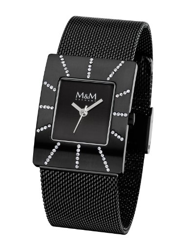 M&M Damen-Armbanduhr City Affairs Analog Quarz M11853-885 Preisvergleich