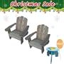 Lohasrus Xmas Gift - Kids Adirondack Chair MM20101, set of 2, for ages 2 to 6, Get a stool for FREE.