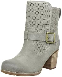 Timberland Rudston FTW EK Mid Perfed 8128R, Damen Stiefel, Grau (Warm Grey Suede), EU 38.5 (US 8.5)