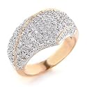 14K Rose Gold Pave Diamond Ring