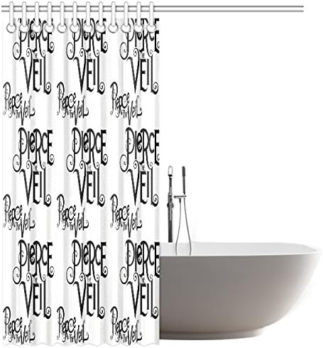 MOXUR Pierce The Veil Shower Curtain 60"x72" - Waterproof Polyester Fabric