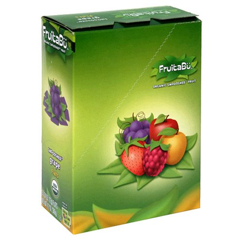 FruitaBu Organic Smooshed Fruit, Smoooshed Grape, 30 Count 0.4-Ounce Bars (Pack of 2)