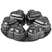 Wilton Dimensions 6-Cup Cast-Aluminum Mini-Hearts Pan