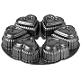 Wilton Dimensions 6-Cup Cast-Aluminum Mini-Hearts Pan