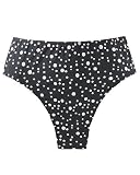 Spiegel Polka-Dot High-Waist Bikini Swimsuit Bottom