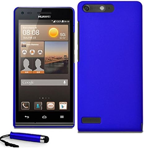 Huawei Ascend G6 Hybrid Hard Case Shell Cover Free Screen Protector & Stylus (Blue)