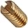 Brass Vee Jewel Assembly Rigid .250" Length , Angle 80 / 85 Degrees , Vee Depth .015" / .020" , #5-40 UNC-2 Thread