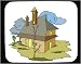 Decorated Mouse Pad with England, dwelling, Europe, picture, 