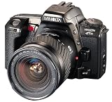 Minolta Maxxum HTsi 35mm SLR Camera Kit w/ 28-80mm & 75-300mm Lenses, Silver