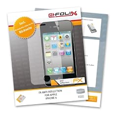 FoliX FX-Antireflex Displayschutzfolie f�r Apple iPhone 4 / iPhone4 - inkl. Vorderseite und R�ckseite Displayschutz antireflektierend