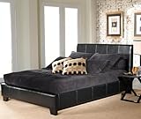 IMAGE OF Hillsdale Hawthorne Black Leather Bed (Full)
