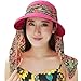 Ladies Summer Beach Cotton Big Brim Foldable Sun Floppy Sunblock Hat Hats Visor