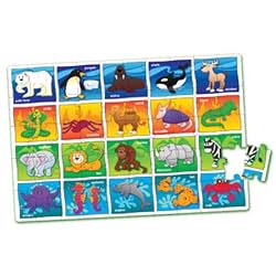 The Learning Journey Puzzle Doubles Let's Learn the Animals Floor Puzzle