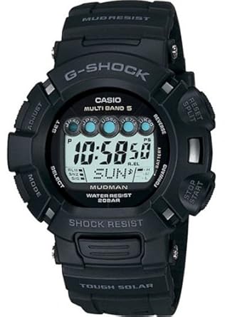 Casio Men's GW9000A-1 G-Shock Mudman Solar Atomic Watch