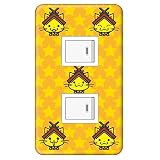 ゆるキャラ しまねっこ スイッチプレート カバー スター 2つ穴