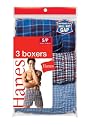 Hanes Men 3 Pack Classic Plaid Boxers - Big Sizes 242b