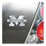 Michigan Wolverines Chrome Auto Emblem