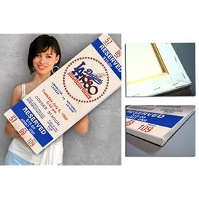 Los Angeles Dodgers - 1980 All-Star Game - Canvas Mega Ticket