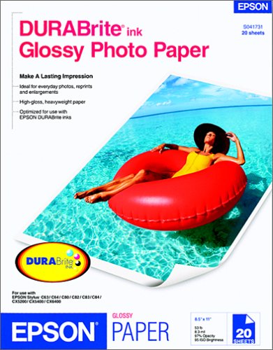 Epson DURABrite Glossy Photo Paper 8.5