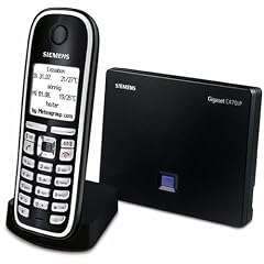 Siemens Gigaset C470 IP schnurloses VoIP-Telefon, pianoschwarz