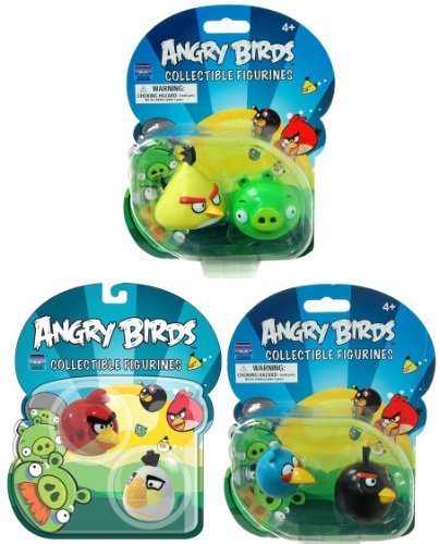 Angry bird toy:Angry Birds Figurine 2 Pack Set Of 3