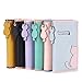 Damara Cute Dot Cat Printing Long Purse Soft Leather Bifold Zippered Wallet