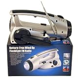 Battery-free Wind-up Fm Radio Flashlight