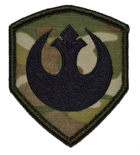 Rebel Alliance Emblem Star Wars 3x2.5 Shield Military Patch / Morale Patch - Multicam