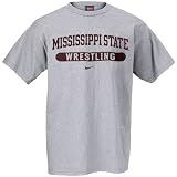 Nike Mississippi State Bulldogs Ash Wrestling T-shirt