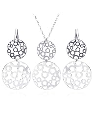 Nickel Free Sterling Silver Necklace & Earring Sets Itailian Set