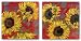 Kitchen & Housewares : Sunflower Set by Shari White 12"x12" Art Print Poster