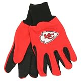 Kansas City Chiefs 2-Tone Jersey Gloves (One Size Fits Most Ages 13+) - Red / Black