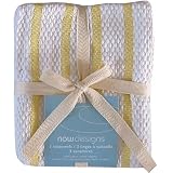 Basketweave Teatowel Set - Butter