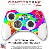 Rainbow Swirl Skin by WraptorSkinz TM fits XBOX 360 Wireless Controller (CONTROLLER NOT INCLUDED)