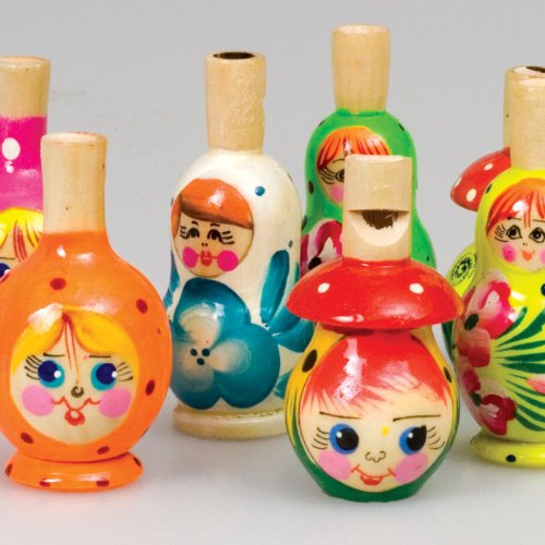Wooden Whistle - Nesting Doll
