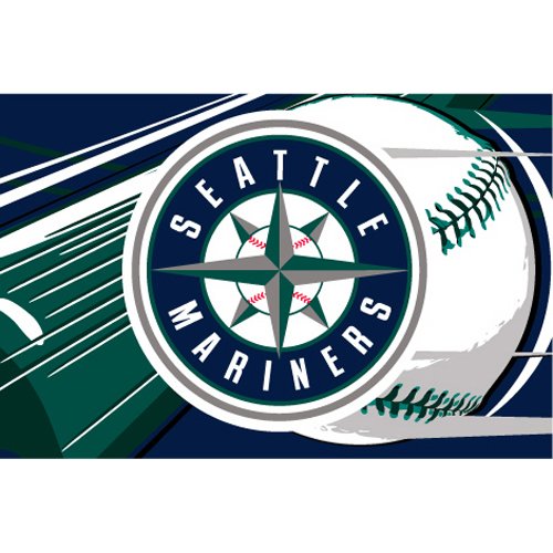 MLB Seattle Mariners Tufted Rug (39-inch x 59-inch)